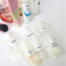 [이우리빙] 휴대용 소분파우치 5개입, 휴대용 소분파우치 대형 100ml 5개입