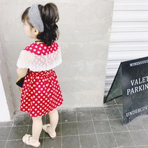 앨리홈 레이스 도트 원피스