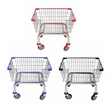 [Cart&Supply] 카트앤서플라이 수입원 국내배송 세탁물 운반용 빨래방 세탁 카트 크롬 1대, 크롬 블랙