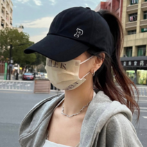 [1+1 무배]여자 포니테일 똥머리 가능 볼캡 챙긴 햇빛차단 얼굴작아보이는 모자