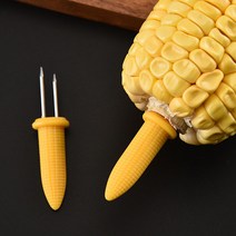 화로대 캠핑 그리들 20pcs 12pcs 8pcs 포크 옥수수 꼬치 스테인레스 스틸 옥수수 홀더 옥수수 꼬치에 옥수수 과일 포크 야외 바베큐 도구, 12 개