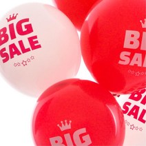 빅세일 30cm 인쇄풍선 10개 촬영용 사무실 슈퍼 포토존 학원 매장 마켓 샵