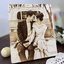 [아이폰사진색감보정] 디엠지아트토이 우드포토 커플 부모님생신 기념일 선물 사진 인화 액자