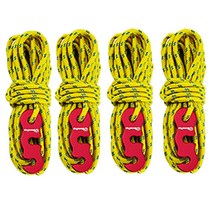 라이팩 캠핑용 반사 스트링 로프 4m X 4개 1세트 3mm두께 줄 끈 텐트 타프, 스트링로프3mm 4p(옐로우)