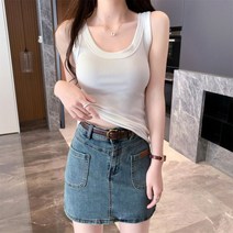 코바늘조끼 손뜨개 여자 여름 펀칭 뷔스티에 여성 민소매