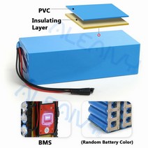 헬퍼솔 전자 자전거 배터리 36V 48V 60V 72V 20Ah 21700 리튬 팩 전기 스쿠터 충전기 42V 54.6V 67.2V, [02] 36V20Ah-10S4P-XT60