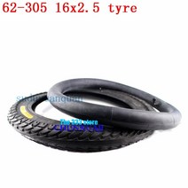 16인치 305 미니벨로 자전거 bmx 튜브 16x2.5 내부 외부 타이어 62- 및, 튜브와 타이어