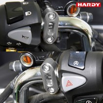 하디 혼다 PCX125 2012-2023 전용 핸들바 클립클램프 튜닝, 블랙