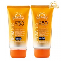 오너클랜 썬월드 수퍼 썬크림 80ml 2개 SPF50+PA+++ 워터프루프, 1