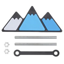 자동차 그릴 배지 아크릴 엠블럼 장식 고성능 스티커 액세서리 도요타 타코마 4 러너에 대한 내구성 패션 트림, 화이트 블루, 10x4.4x0.4cm