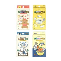 스크래치 카드 초대장 칭찬 4종1세트 초대장 생일축하 편지지 봉투 단체 선물, 2000스크래치카드 4종1세트