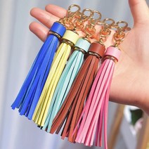 가방악세서리 태슬 키체인_1p PU 가죽수술 백참 키링