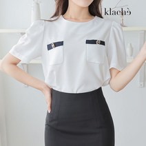 클라셰 KLACHE 버튼오브제블라우스_CB2MBL039A