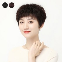 [올디포유] 키밍 중년 여자통가발 패션 엄마 단발머리펌 전체가발, 쿠팡 1, 쿠팡 딥브라운, 쿠팡 본상품선택
