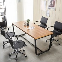 원목 테이블 카페 레스토랑 식당 사무실 책상 회의실 공유오피스 2인용 4인용 1600 휴게실책상, 라이트월넛