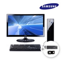 삼성 DB400S2A 슬림 3세대 i5 SSD 중고 PC 랜덤 모니터 세트, 24인치 랜덤모니터