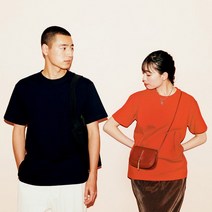 뉴 남녀공용 반팔 라운드 티셔츠 면 14수 무지티 헤비 두꺼운 티셔츠 데일리 편리