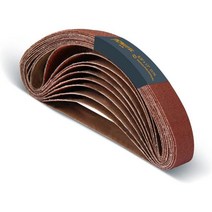 POWERTEC 401332 범용 샌딩 벨트 3/8인치 x 13인치 | 알루미늄 옥사이드 320 그릿 - 10팩, 320 Grit