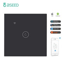 무선스위치 BSEED Wifi 1/2/3Gang 1/2/3Way 스마트 벽 스위치 터치 라이트 무선 멀티 컨트롤 Tuya Alexa 라, 01 Wifi 1Gang Black