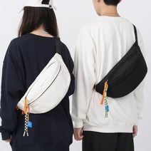 실버레인 캐주얼 슬링백 힙색 크로스백
