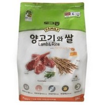 도그랑 퍼피 양고기와 쌀 훼미리 건식사료, 2kg, 4개