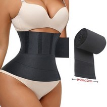 크로핏벨트 허리 복대 헬스 보호대 척추 붕대 랩 트리머 트레이너 바디 shapewear 여성 플랫 배꼽 슬리밍 이득 산후 칼집, 벨크로 -10cm 너비, 7m