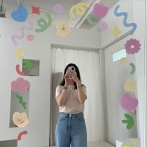 거울 유리 창문 스티커 1+1 유리창 리무버블 윈도우 감성, 오브제_바다