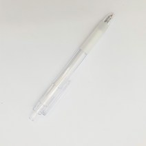 0.5mm 클립형 노크식 학생볼펜, 학생볼펜(투명)