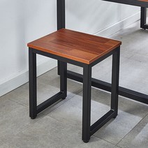 빈티지 벤치 의자 카페 식탁 레트로 체어 멀바우 1인, 상품선택:멀바우벤치의자_1인(YWC2098-BK)