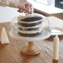 기념일 돌잔치 환갑잔치 파티 뷔페 케익 빵 브레드 간식 남은음식 뚜껑 커버 받침대, 스탠드+커버