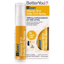 영국 베러유 Better You 부스트 비타민B12 1200mcg 액상 스프레이 25ml, 6팩