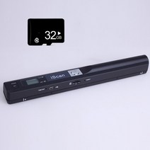 셀프 책 스캐너 북 스캔 iscan 900dpi 휴대용 핸드헬드 스캐너 문서 이미지 a4 펜 스캐너 usb2.0 스캐너 16g32g 카드 지원 jpg pdf 형식, 32GB 카드가 있는 검은색