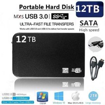 외장하드 1테라 4테라 6테라 8테라 16테라hdd 2.5 8tb 외부 솔리드 77 4105483779, 10TB-블랙