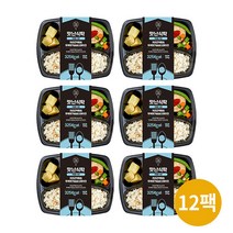 [맛난식탁] 귀리곤약밥&두부닭가슴살스테이크 도시락 (6 12 18팩 택1), 12팩