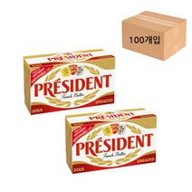 프레지덩 포션 무염버터 1kg(10gx100개), 프레지덩 미니포션 1kg(100개)+아이스박스