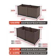 플랜트박스 플랜터 베란다 텃밭상자 박스 야외 화분 화단 파티션 플랜트, 플라스틱, [업그레이드 신모델] 더블박스 딥