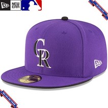 [미국정품] 360983 스냅백 캡모자 MLB [콜로라도 로키스] 뉴에라 Authentic Collection ON Field 59FIFTY Structured Hat - Purp