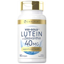 Carlyle VISI-GOLD Lutein and Zeaxanthin 칼라일 루테인 40mg 제아잔틴 180캡슐 1개, 기본