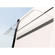 투명 어닝 빗물받이 썬가드 그늘 베란다 비막이 카페, 평면 설치 / 50 x 120cm 불투명