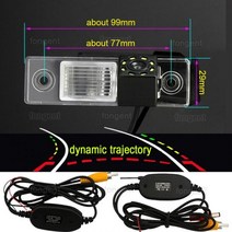 후방카메라 세트 화물차 무선 차량 트럭 룸미러 모니터 CHEVROLET EPICA/LOVA/AVEO/CAPTIVA/CRUZE/LACETTI HRV/SPARK 용 자동차 후면보기 역, 다이나믹 무선