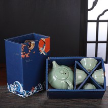 1380도 고온으로 빚은 더화현 장인의 청자찻잔 선물세트, B세트, B세트