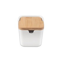 미색 대나무뚜껑 사각양념통 스푼포함 DS-7487