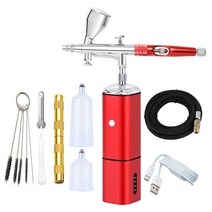 콤프레샤부속 에어 USB 무소음 개인 TM90-180 무선 에어 브러시 압축기 쉬운 사용 교체 배터리 공압 도, 10D