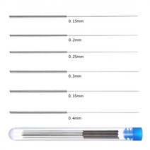 10pcs 스테인레스 스틸 노즐 청소 바늘 도구 0.15mm 0.2mm 0.25mm 0.3mm 0.35mm 0.4mm v6 노즐 3d 프린터 부품 용 드릴