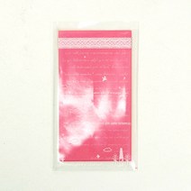 달곰베이킹 미니봉투-핑크화이트 6x10cm(30장)