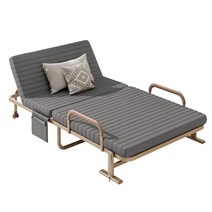 공간활용 침대 접이식 간이 폴딩 휴게실 사무실 이동식 원룸 손님용 보조, 17. 【히트】브라운 120x30x192cm(방진캡 베