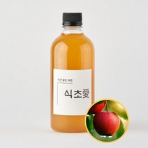 100% 천연 자연 발효 마시는 과일 식초, 1개, 1L, 사과 비니거
