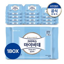 크리넥스 마이비데 클린케어 화장실용 물티슈 50매x12팩, 없음