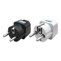 마이크로텍 멀티변환플러그 돼지코 호환 국내용 가전용 멀티플러그 110v 220v변환 한국형 어댑터, 2개