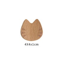 수저받침대 나무 젓가락 홀더 고양이 발톱 모양 칼 스탠드 숟가락 휴식 포크 랙 일본 프레임 아트 공예 저녁 식사 식기 100 개, C